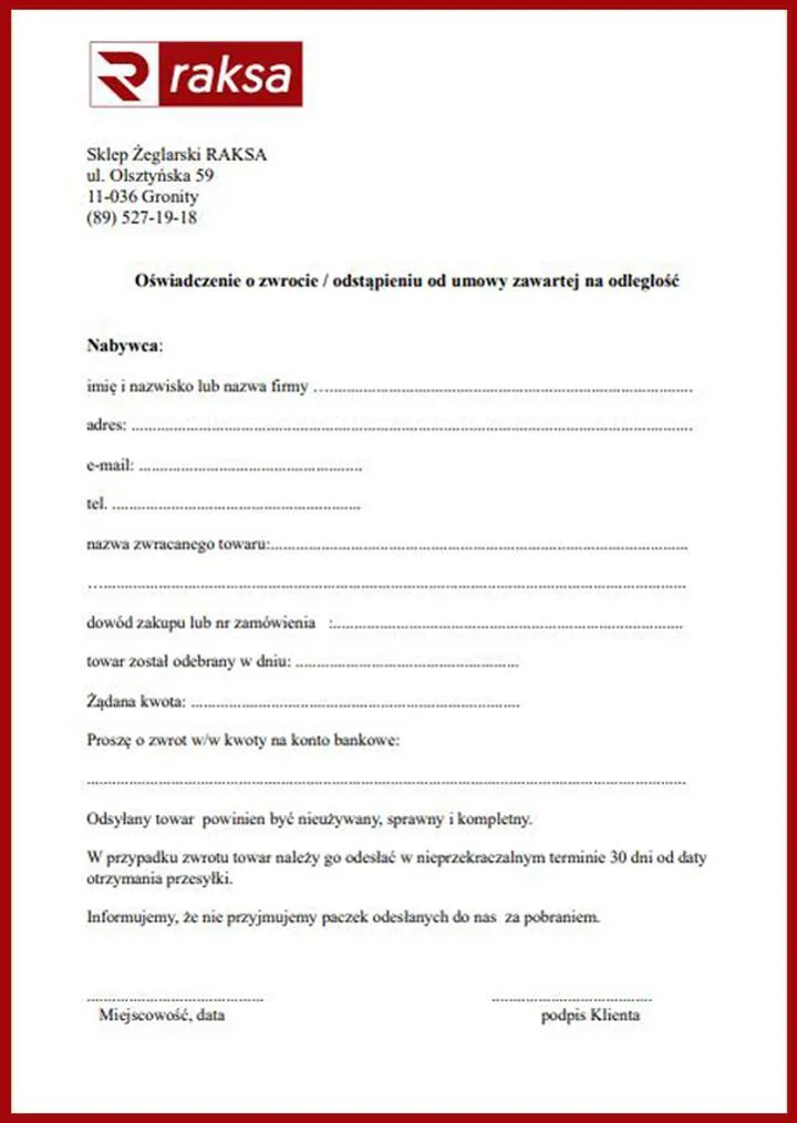 Kiedy sklep może odmówić zwrotu